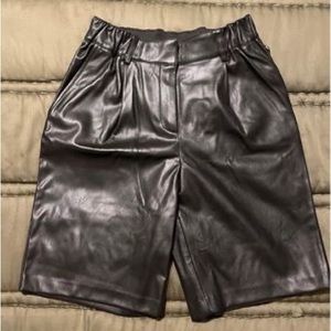 NWT Prologue Faux Leather Shorts - xs